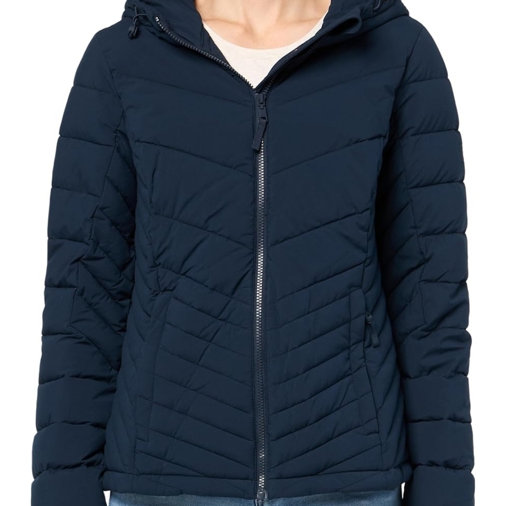 Tommy Hilfiger Navy Quilted Hooded Puffer Jacket, Women's